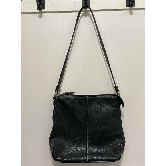 Fossil 75082 Genuine Leather Purse Pebbled Leather Shoulder Bag - Picture 1 of 16